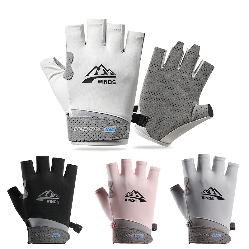 Men'S Fashion Gloves - 남녀공용 손가락 없는 장갑, 자외선 차단