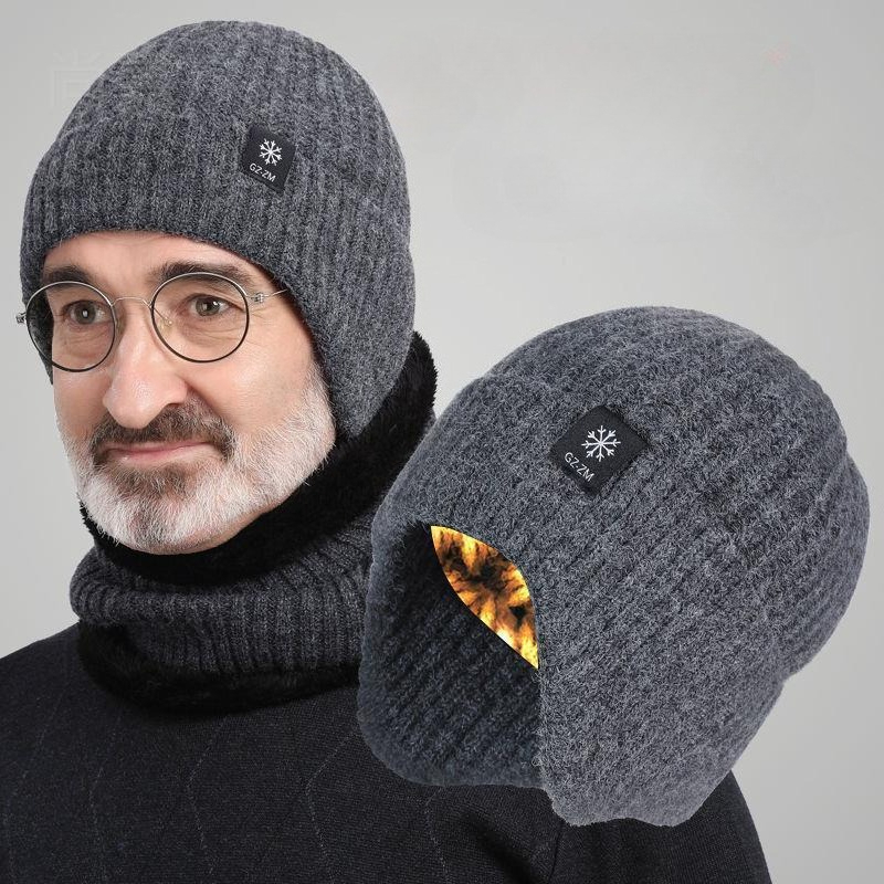 Men'S Fashion Gloves - 남성용 겨울 니트 모자 플러시 보온성