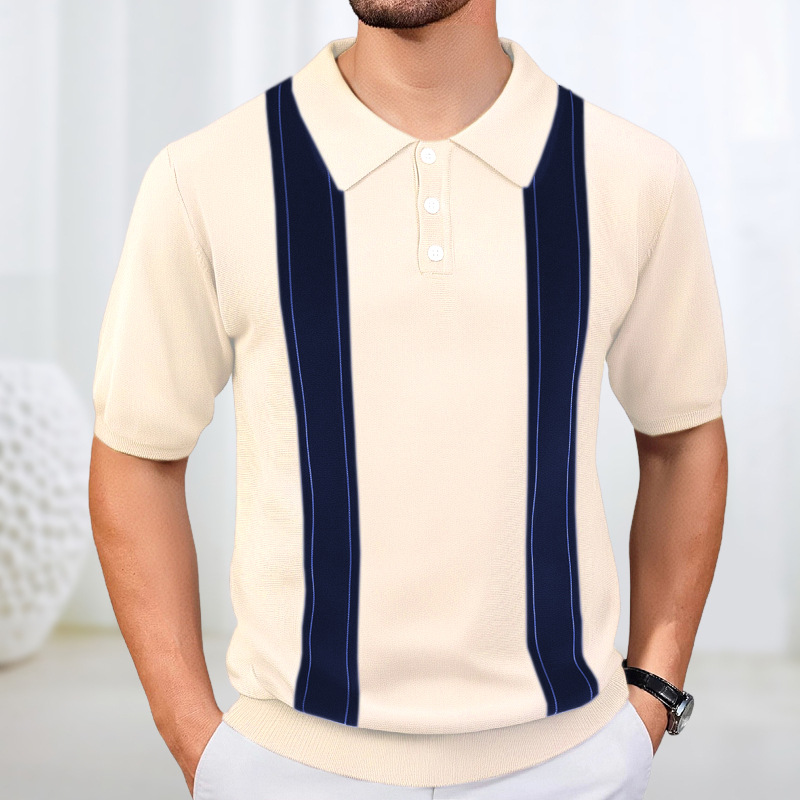 Men'S Fashion Pink Shirt - 2026 여름 새로운 패션 남성 스트라이프