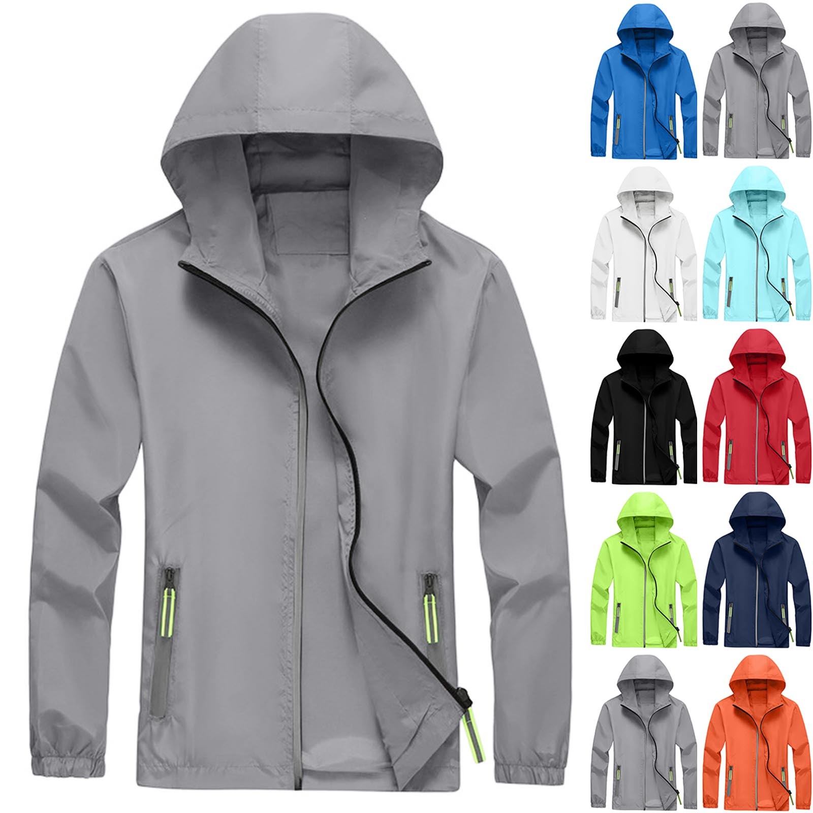 Men'S Fashion Light Jacket - 남성용 겨울용 가볍고 단색의 야외용 루즈핏