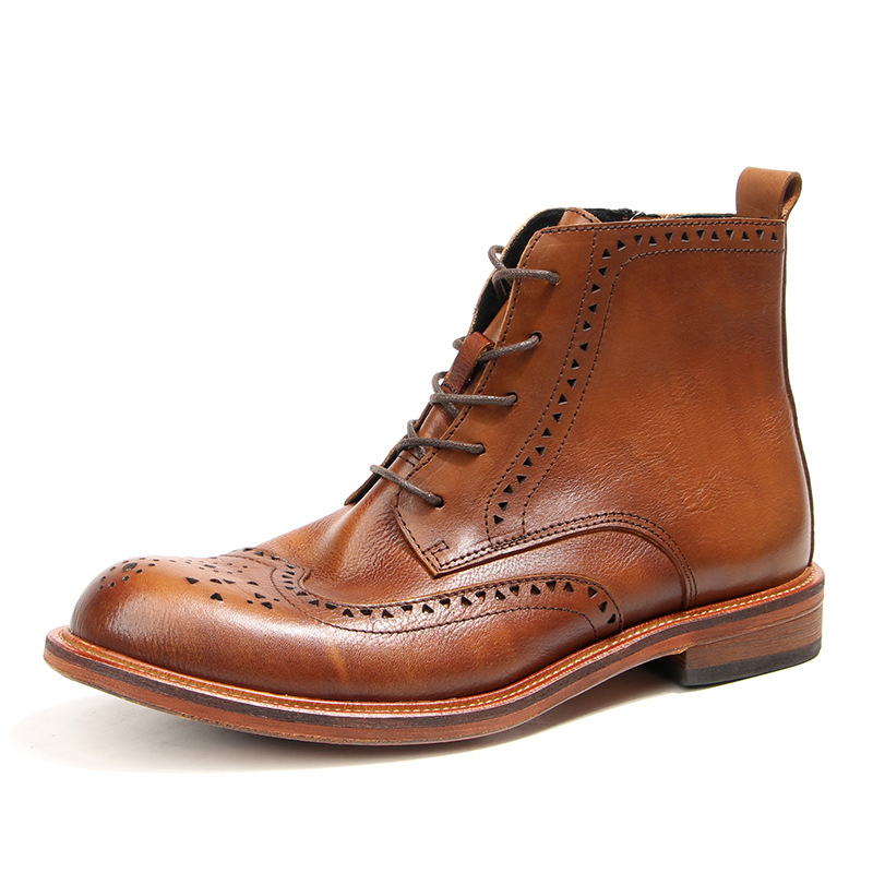 Mens Fashion Autumn 2025 - 빈티지 남성 발목 첼시 부츠 럭셔리