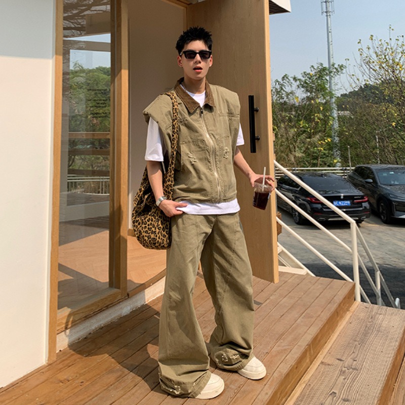 Men'S Fashion Brand - 미국 패션 브랜드 레트로 데님 재킷