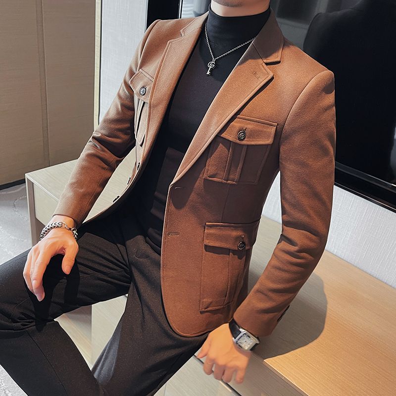 Men'S Fashion Light Jacket - 패션 라이트 럭셔리 뉴 트위드 정장