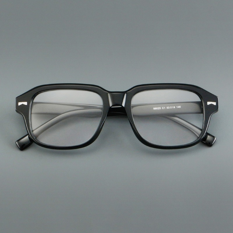 Men'S Fashion Non Prescription Glasses - 아세테이트 광학 안경테 남녀 블랙 사각