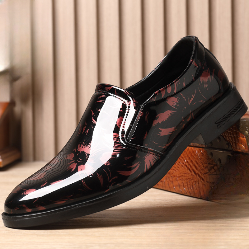 Oxford Shoes Brogue - 202 남성용 새 가죽 신발 꽃무늬