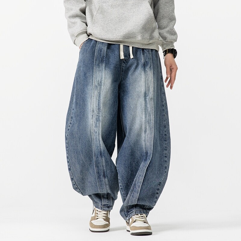 Men'S Fashion Jeans 2025 - 2025 새로운 빈티지 하렘 바지 남성