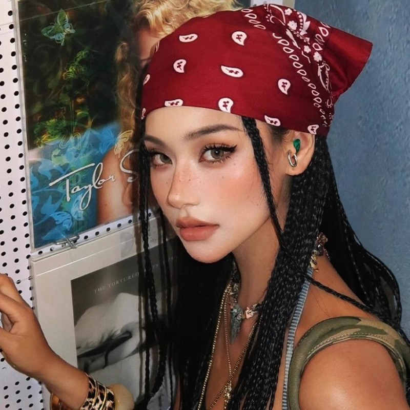 Men'S Fashion Head Scarf - 유니섹스 남녀 공용 반다나 헤어밴드 카우보이