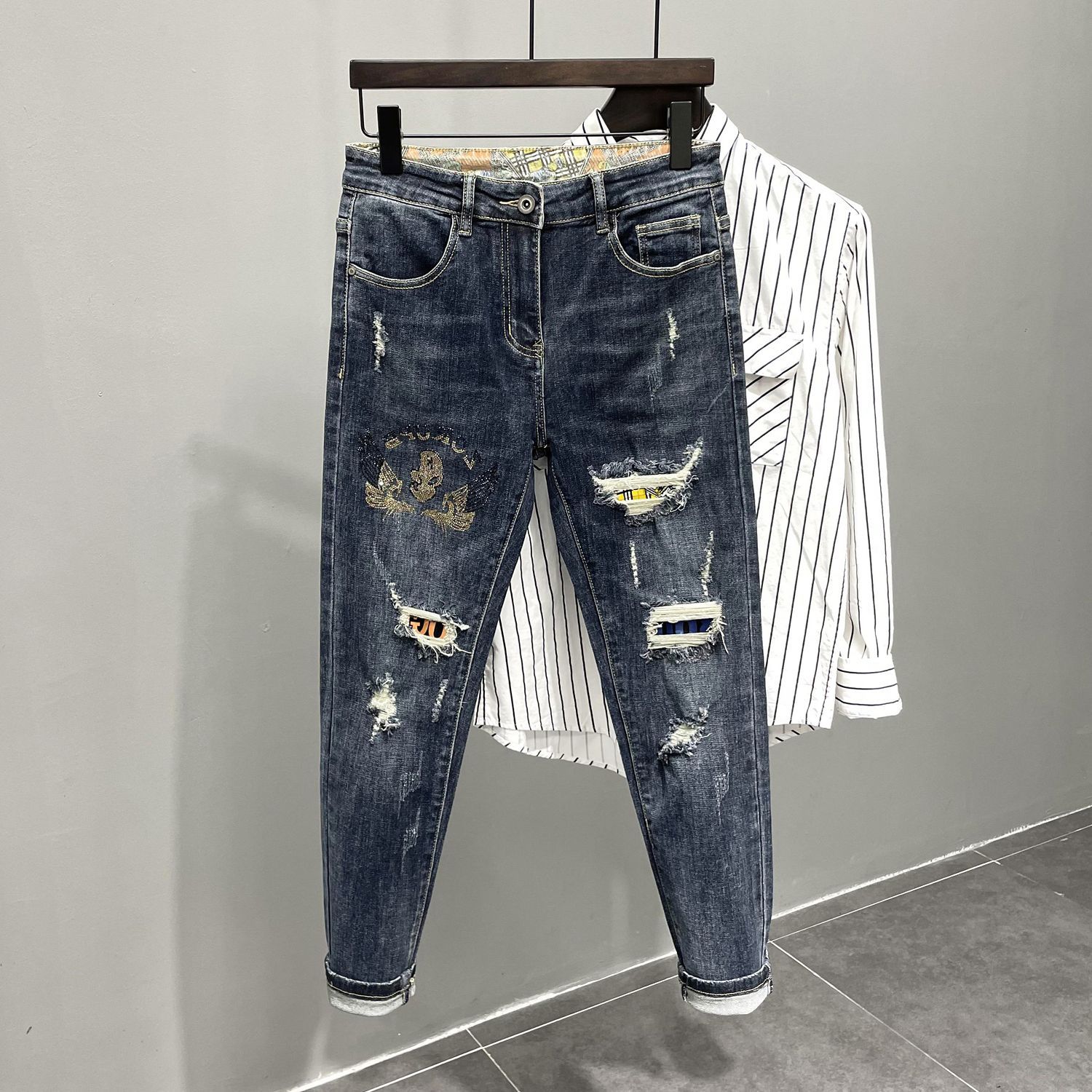 Men'S Fashion Jeans 2025 - 2025 브랜드 명품 남성 의류 청바지