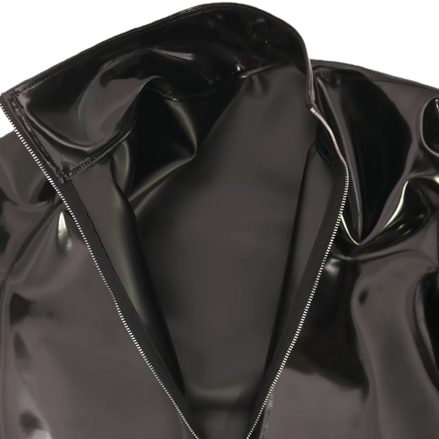 새로운 패션 라텍스 남성용 긴팔 티셔츠 PVC 광택 남 - Fashion Mens Shirt 리뷰 및 가격