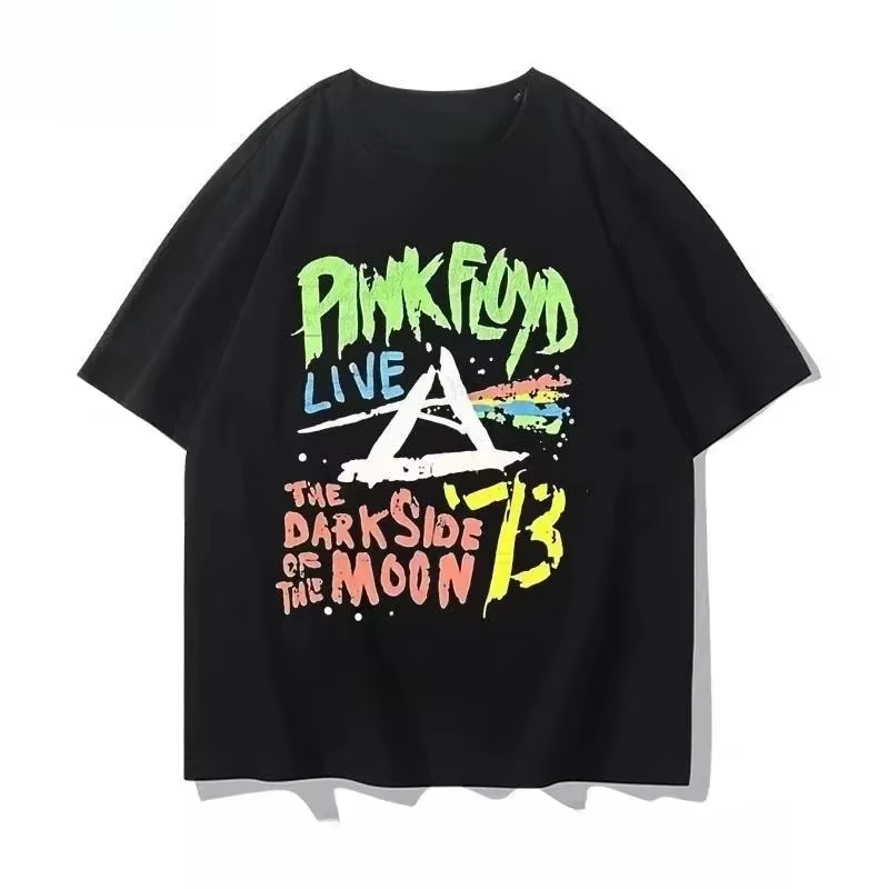 핑크 플로이드 그래픽 프린트 티셔츠, 영국 록 밴드 퓨 - Men'S Fashion Pink Shirt 리뷰 및 가격