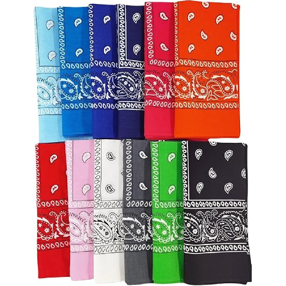 3개입 페이즐리 반다나, 폴리에스터 클래식 카우보이 페 - Men'S Fashion Head Scarf 리뷰 및 가격