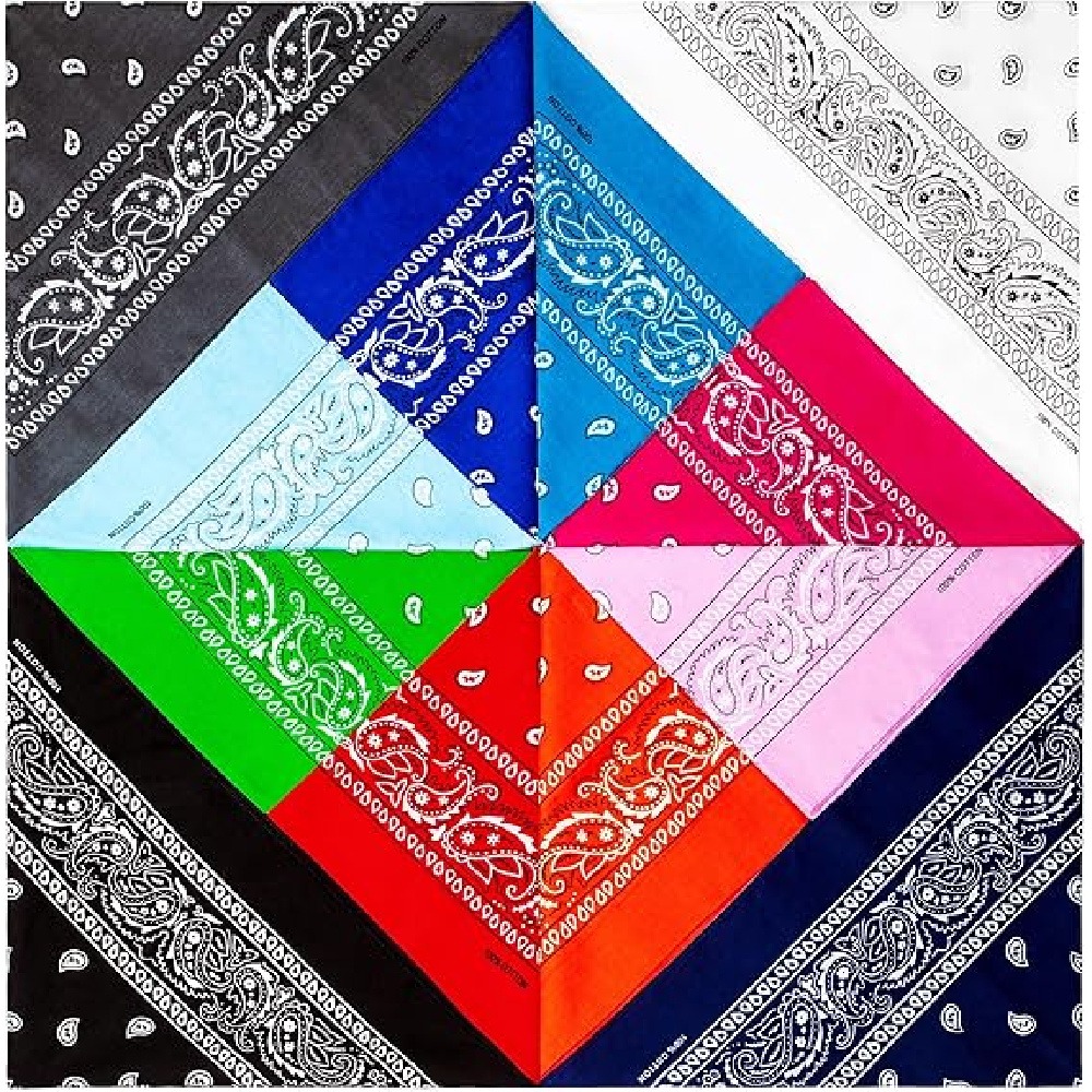 3개입 페이즐리 반다나, 폴리에스터 클래식 카우보이 페 - Men'S Fashion Head Scarf 리뷰 및 가격