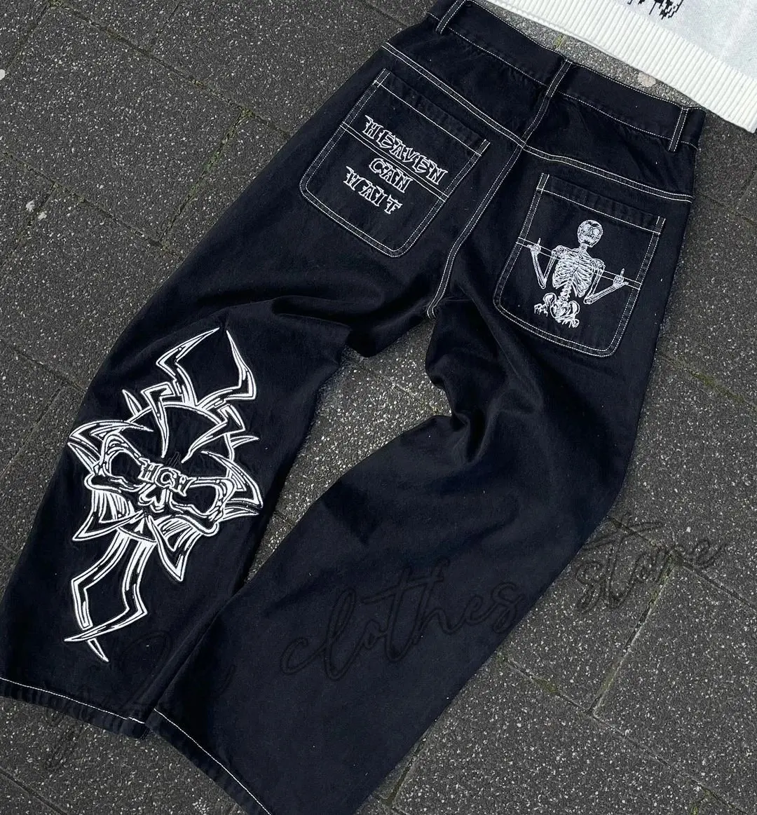 2025 새로운 인쇄 청바지 남성 streetwear  - Men'S Fashion Jeans 2025 리뷰 및 가격
