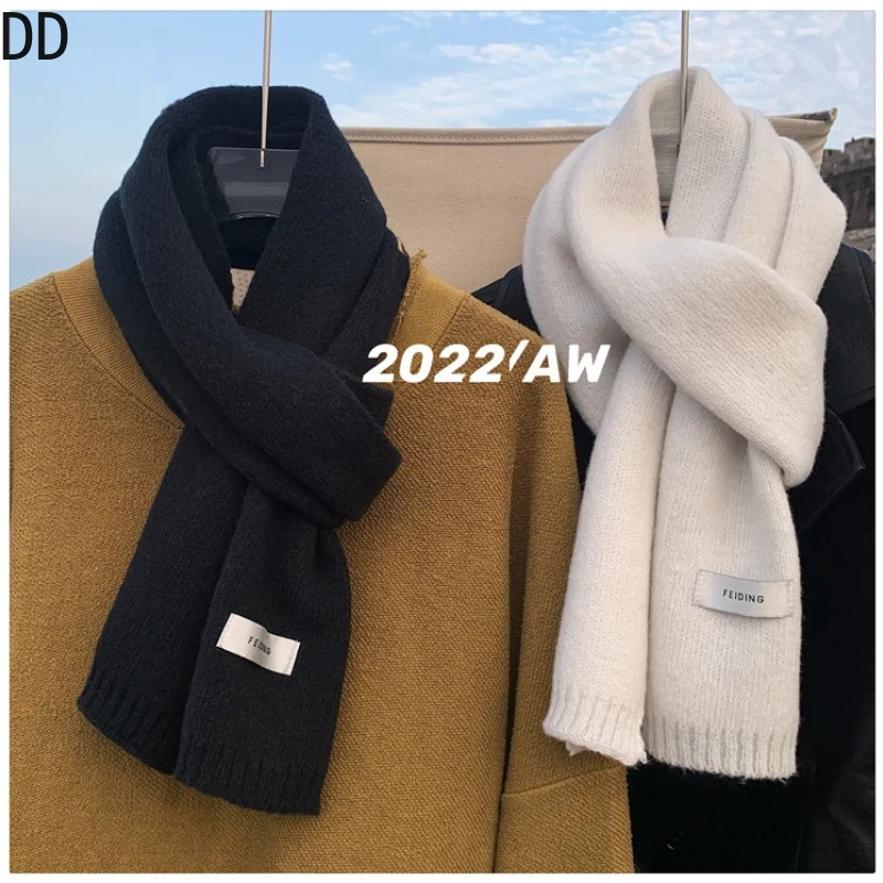 간단한 세련된 솔리드 소프트 스카프 가을 겨울 남성 니 - Men'S Fashion Korea 리뷰 및 가격