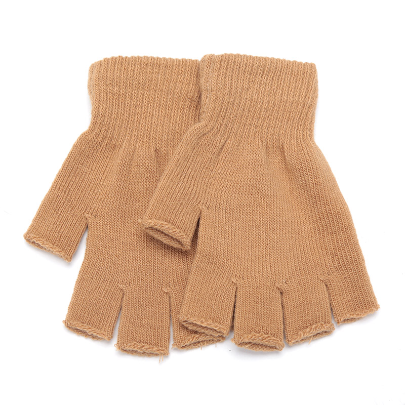 유니섹스 블랙 반손가락 장갑 울 니트 코튼 겨울용 따뜻 - Men'S Fashion Gloves 리뷰 및 가격