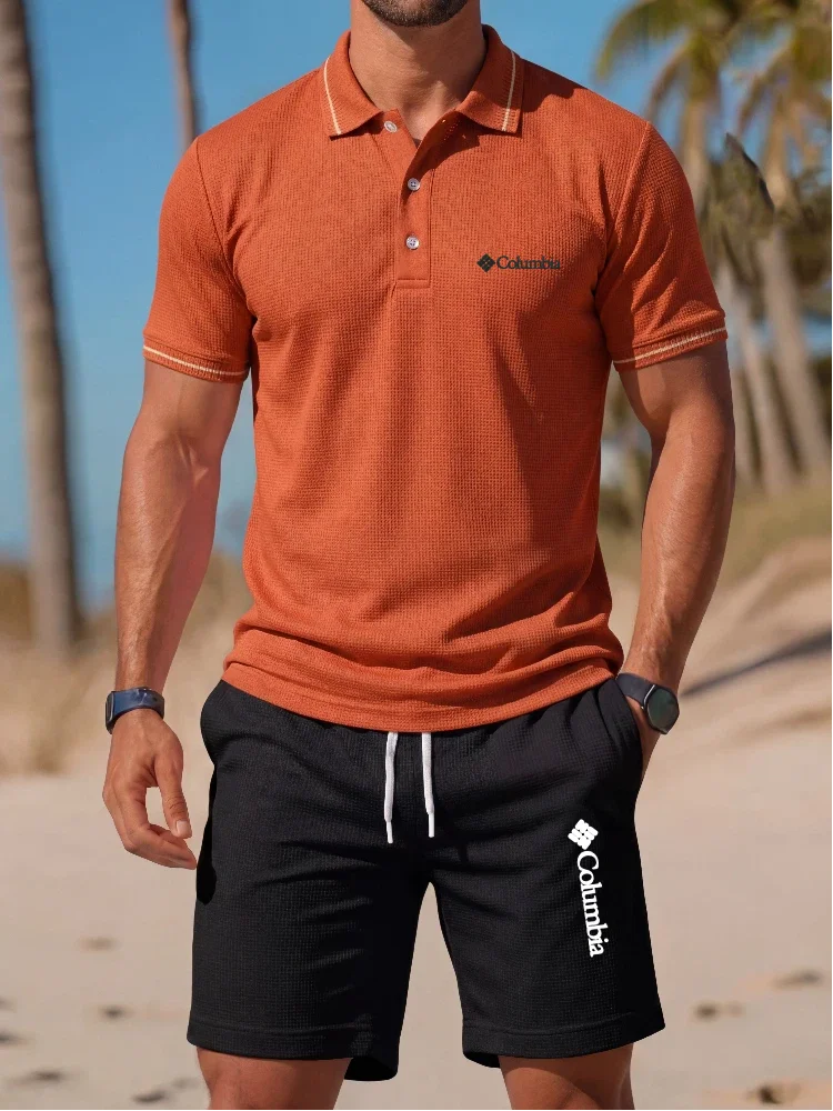 브랜드 프린트 폴로 셔츠 반팔 세트, 세련된 남성 폴로 - Men'S Fashion Brand 리뷰 및 가격