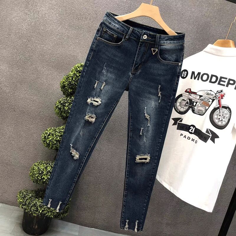 남성용 크롭 진, 찢어진 바지, 한국 패션, 데미지 K - Men'S Fashion Jeans 2025 리뷰 및 가격