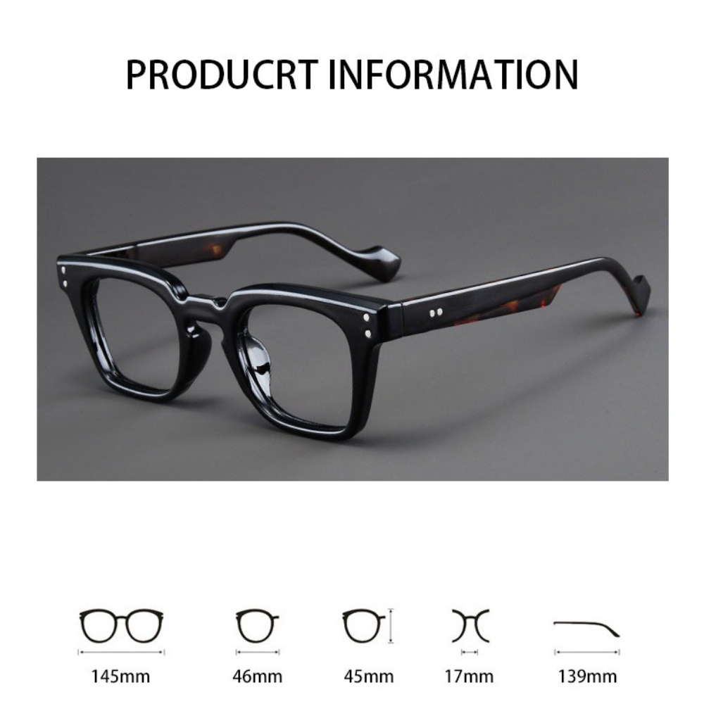 새로운 대형 프레임 안경, 남녀 공용 패셔너블한 사각  - Men'S Fashion Non Prescription Glasses 리뷰 및 가격
