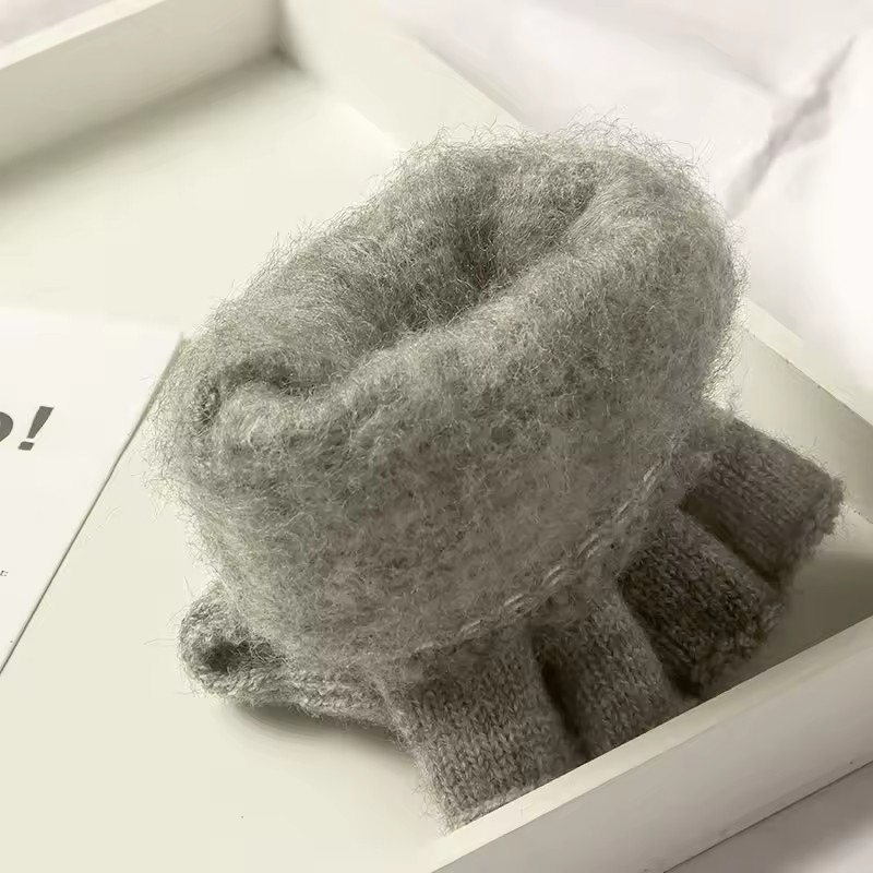 니트 손가락 없는 장갑 겨울 두꺼운 따뜻한 터치 스크린 - Men'S Fashion Gloves 리뷰 및 가격