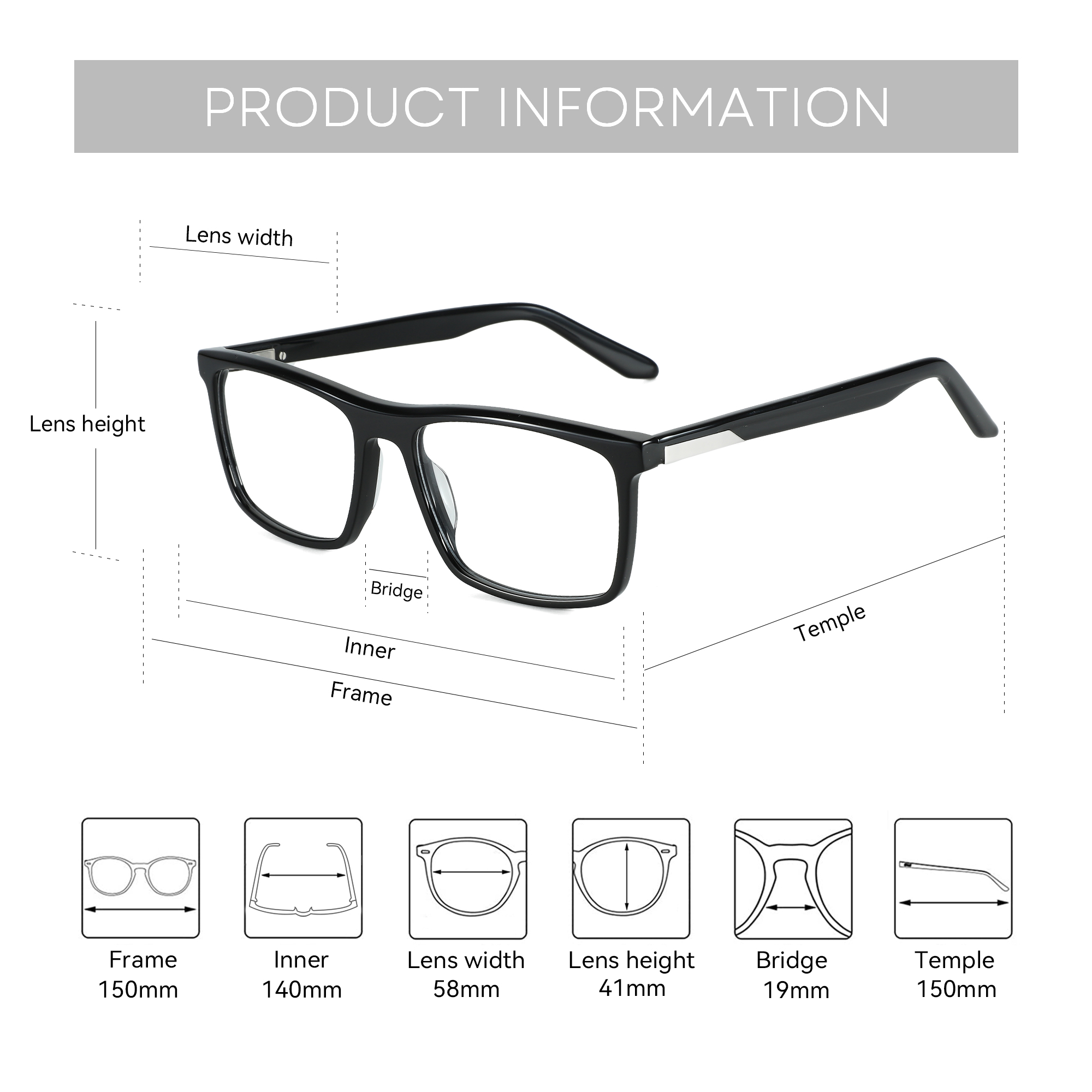 ZENOTTIC Trend 아세테이트 광학 안경 대형  - Men'S Fashion Non Prescription Glasses 리뷰 및 가격