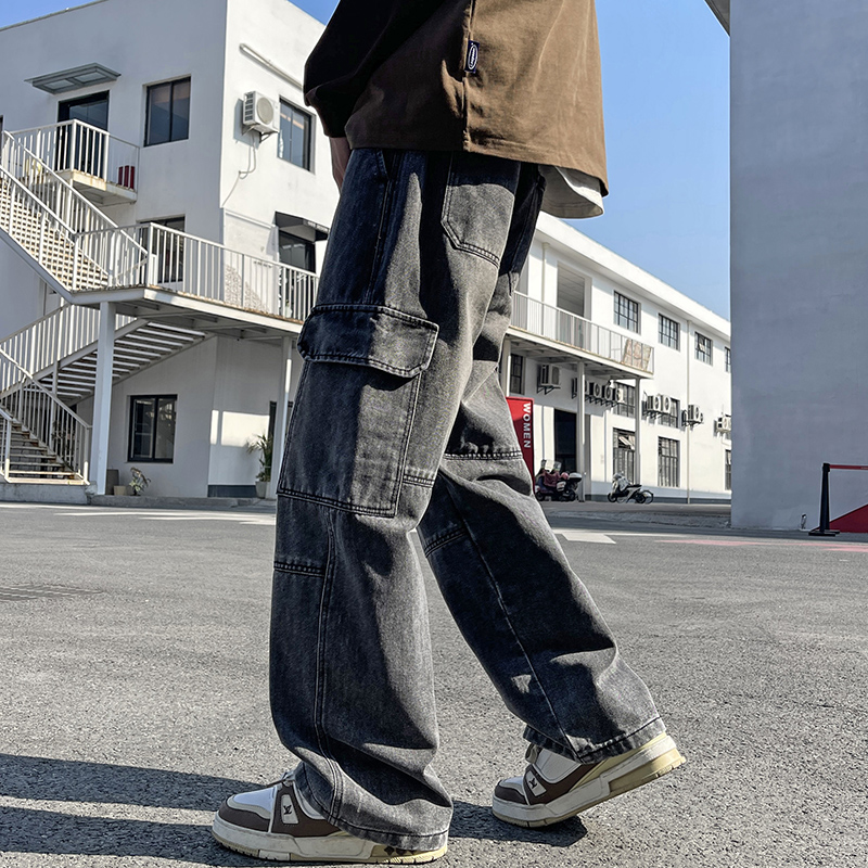 2025 신사용 시멘트 그레이 작업 청바지 Y2K 스트 - Men'S Fashion Jeans 2025 리뷰 및 가격