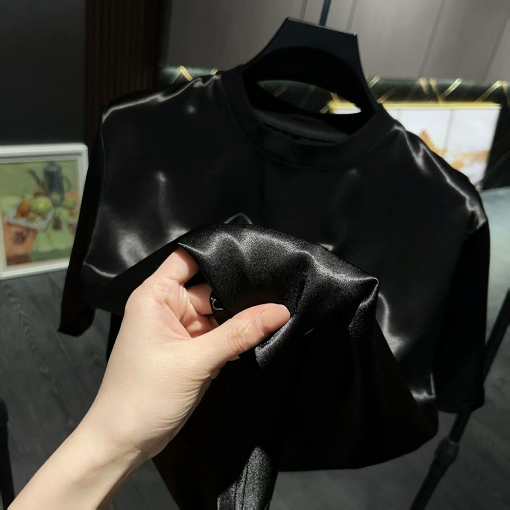 남성용 아세테이트 섬유 새틴 광택 티셔츠 팬츠 투피스  - Men'S Fashion Course 리뷰 및 가격