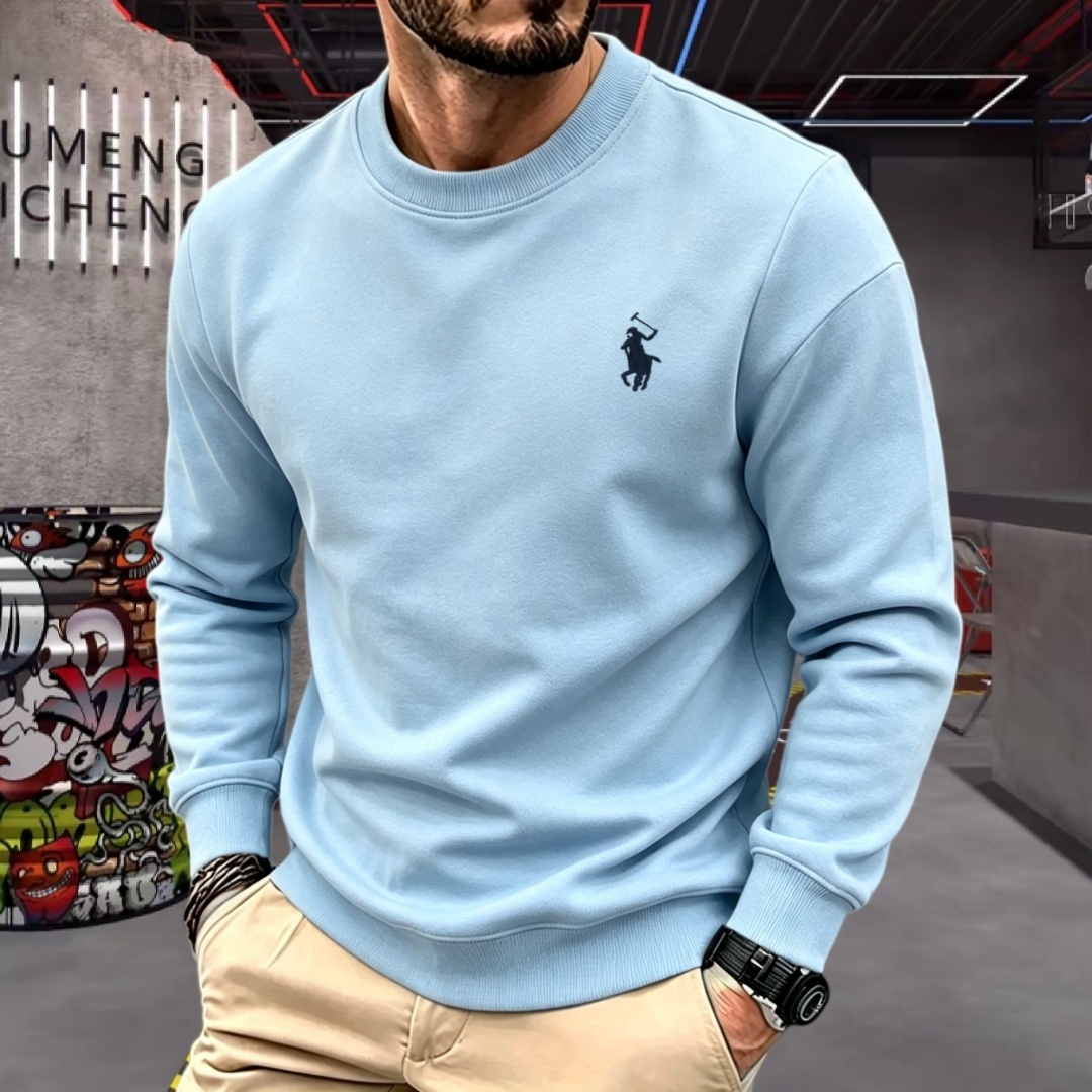 부드러운 면 소재의 고급 브랜드 남성용 긴팔 라운드넥  - Men'S Fashion Brand 리뷰 및 가격