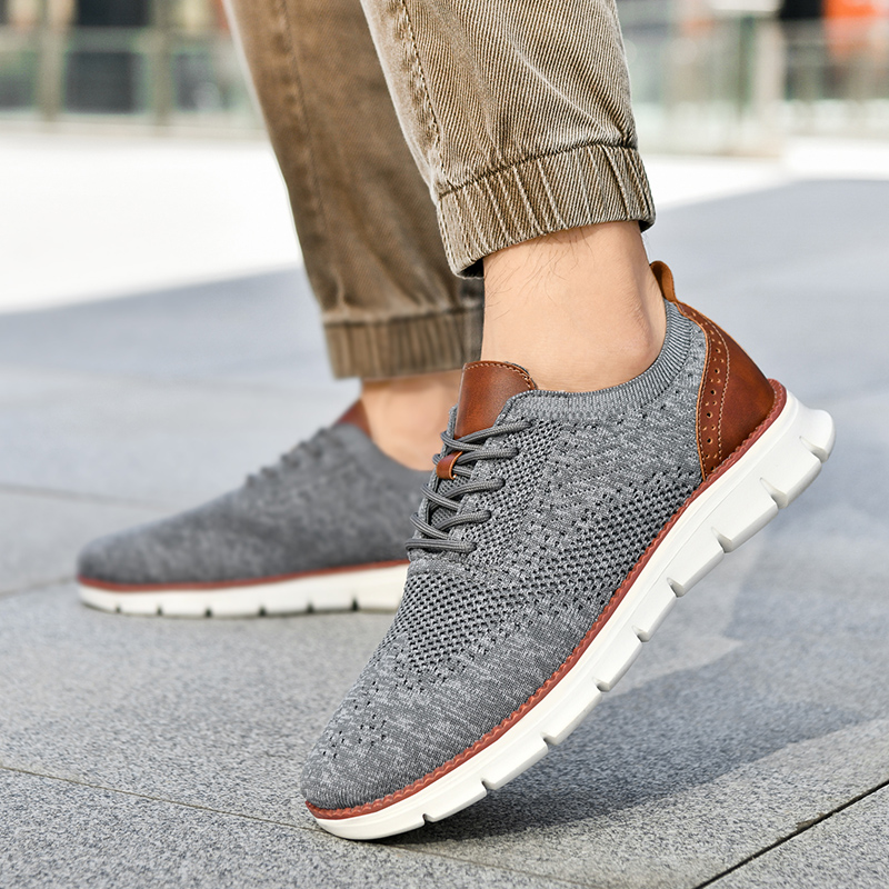 남성 캐주얼 신발 클래식 통기성 브로그 플랫 쿠셔닝 컬 - Casual Sneakers Men 리뷰 및 가격