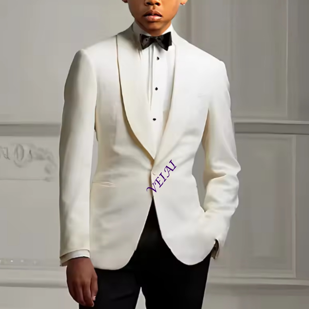 아이보리색 남아용 정장 세트(재킷, 바지), 2세트 구 - Men'S Fashion For Wedding 리뷰 및 가격