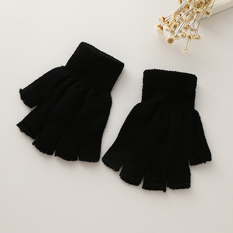 1 쌍 유니섹스 블랙 하프 핑거 핑거리스 장갑 여성과  - Men'S Fashion Gloves 리뷰 및 가격