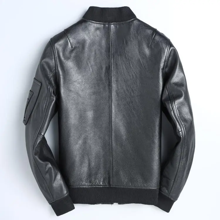 YR 클래식 Ma-1 공군 가죽 재킷, 블랙 폭격기 소 - Men'S Fashion Light Jacket 리뷰 및 가격