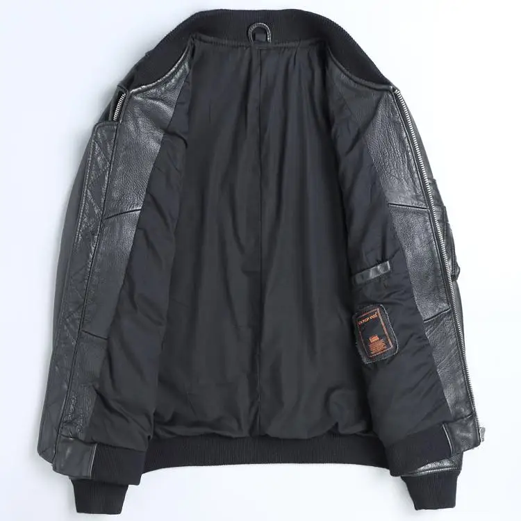 YR 클래식 Ma-1 공군 가죽 재킷, 블랙 폭격기 소 - Men'S Fashion Light Jacket 리뷰 및 가격