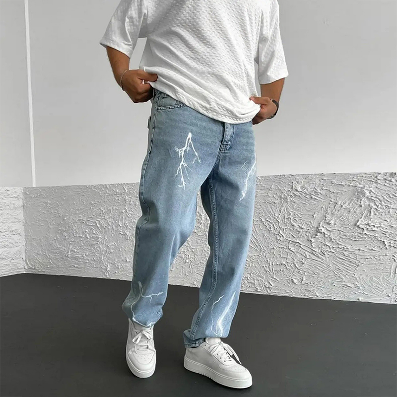 2025 봄 여름 세련된 남성 진 바지 빈티지 솔리드  - Men'S Fashion Jeans 2025 리뷰 및 가격