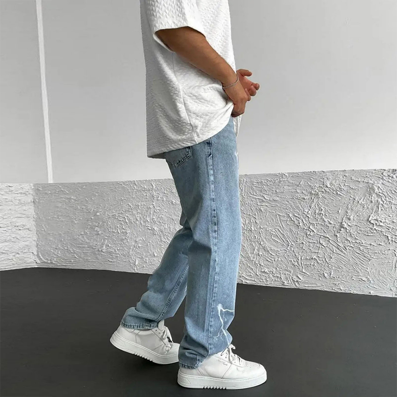 2025 봄 여름 세련된 남성 진 바지 빈티지 솔리드  - Men'S Fashion Jeans 2025 리뷰 및 가격