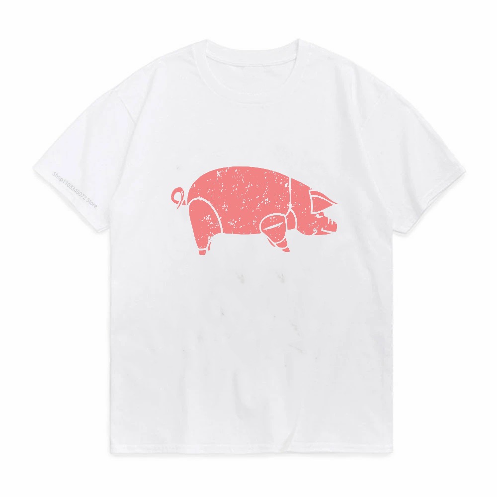 피그 핑크 플로이드 동물 프린트 그래픽 T 셔츠 남성과 - Men'S Fashion Pink Shirt 리뷰 및 가격