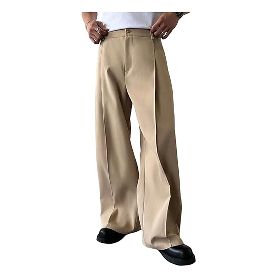 남성용 단색 스트레이트 레그 수트 팬츠, 포멀 비즈니스 - Men'S Dress Pants Fashion 리뷰 및 가격