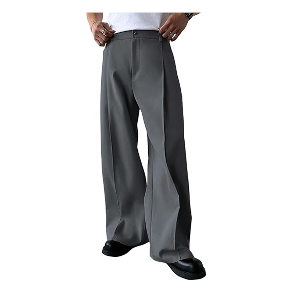 남성용 단색 스트레이트 레그 수트 팬츠, 포멀 비즈니스 - Men'S Dress Pants Fashion 리뷰 및 가격