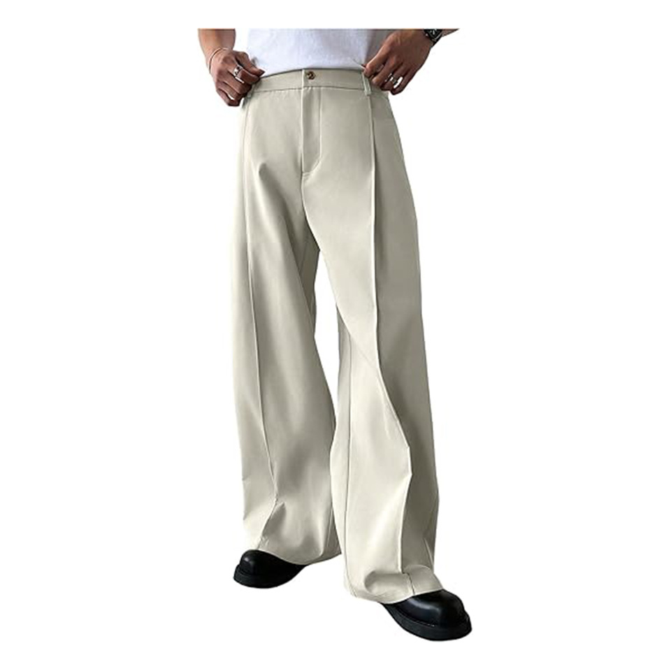 남성용 단색 스트레이트 레그 수트 팬츠, 포멀 비즈니스 - Men'S Dress Pants Fashion 리뷰 및 가격