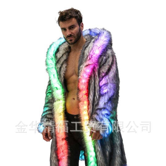 가짜 모피 코트 남자 후드 겉옷 편안한 두꺼운 겨울 따 - Men'S Fashion Light Jacket 리뷰 및 가격