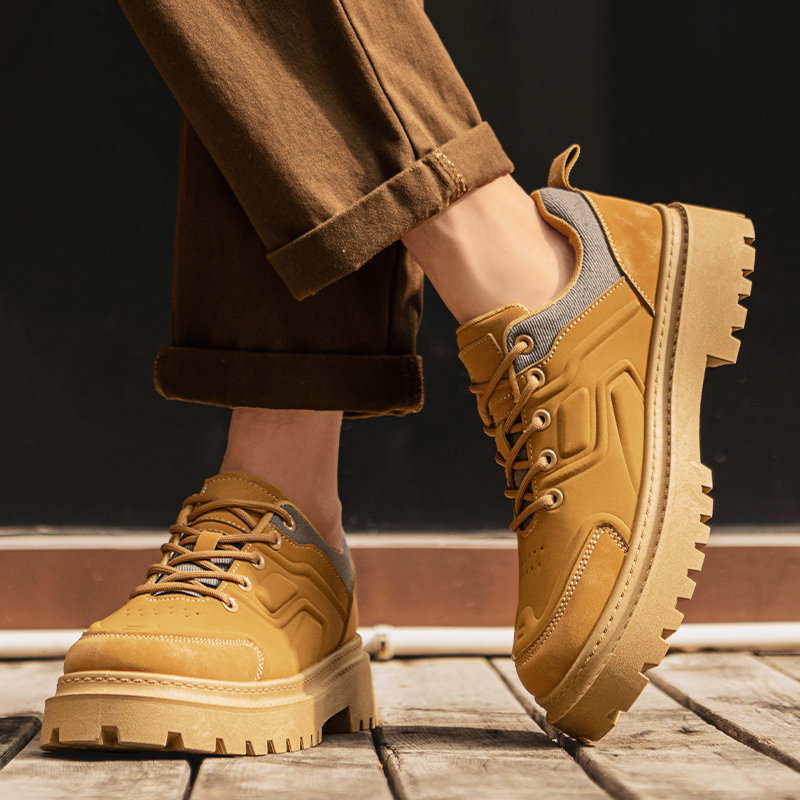 2025 남성 가을 신상 패션 워크 부츠 – 청키 아웃 - Yellow Men'S Fashion 리뷰 및 가격