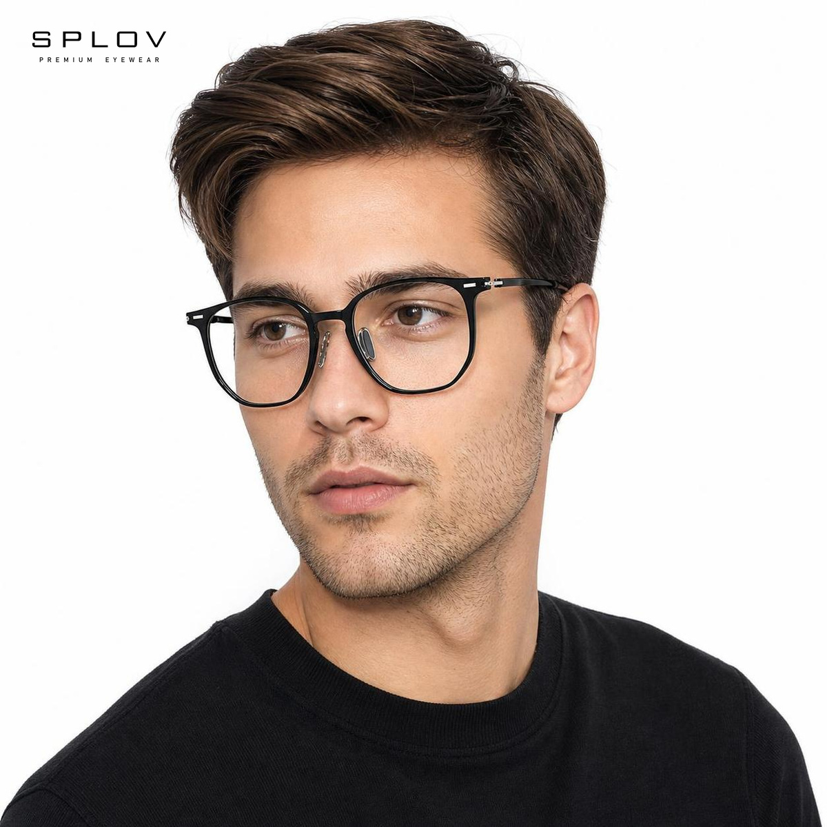 경량 오버사이즈 사각형 TR90 광학 프레임 비처방 안 - Men'S Fashion Non Prescription Glasses 리뷰 및 가격
