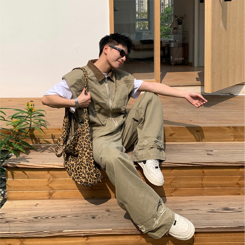 미국 패션 브랜드 레트로 데님 재킷 남성 여름 신상 실 - Men'S Fashion Brand 리뷰 및 가격