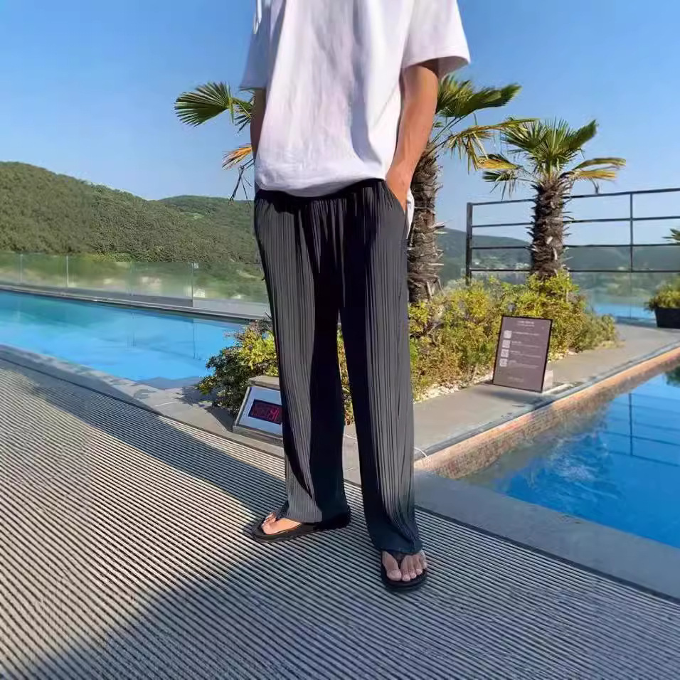 아메리칸 스타일 뉴 패션 남성용 블랙 다크 그레이 솔리 - Mens Fashion Dark Grey Pants 리뷰 및 가격