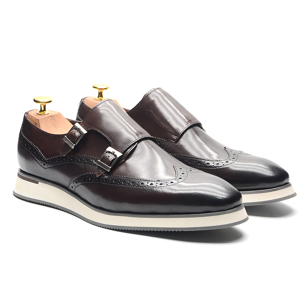 유럽 명품 남성 스니커즈 천연 가죽 몽크 스트랩 더블  - Oxford Shoes Brogue 리뷰 및 가격