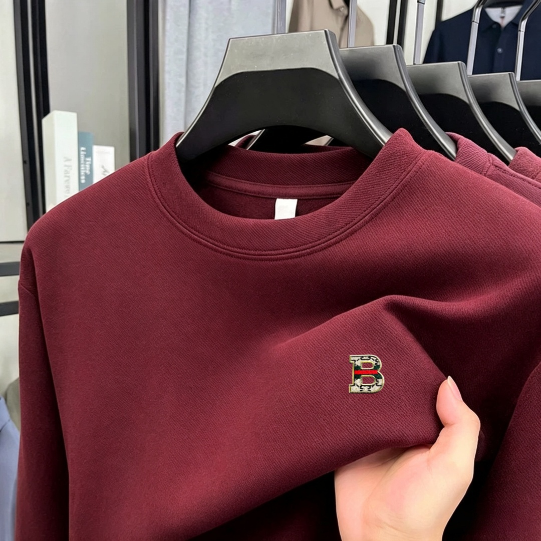 부드러운 면 소재의 고급 브랜드 남성용 긴팔 라운드넥  - Men'S Fashion Brand 리뷰 및 가격
