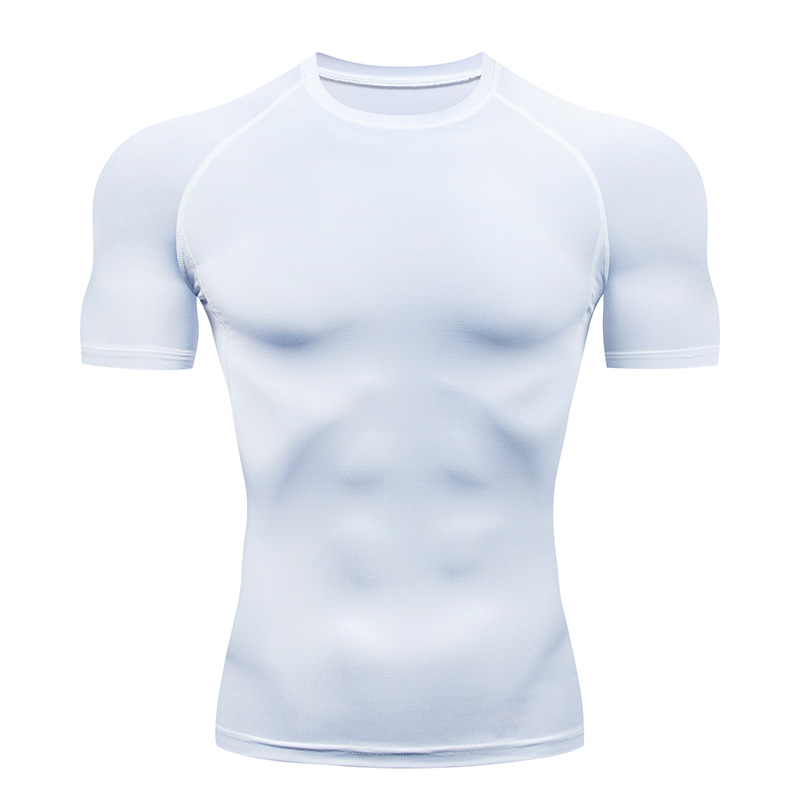 해골 번호 인쇄 남성용 짧은 소매 압축 셔츠 여름 스포 - Compression Shirt Workout 리뷰 및 가격