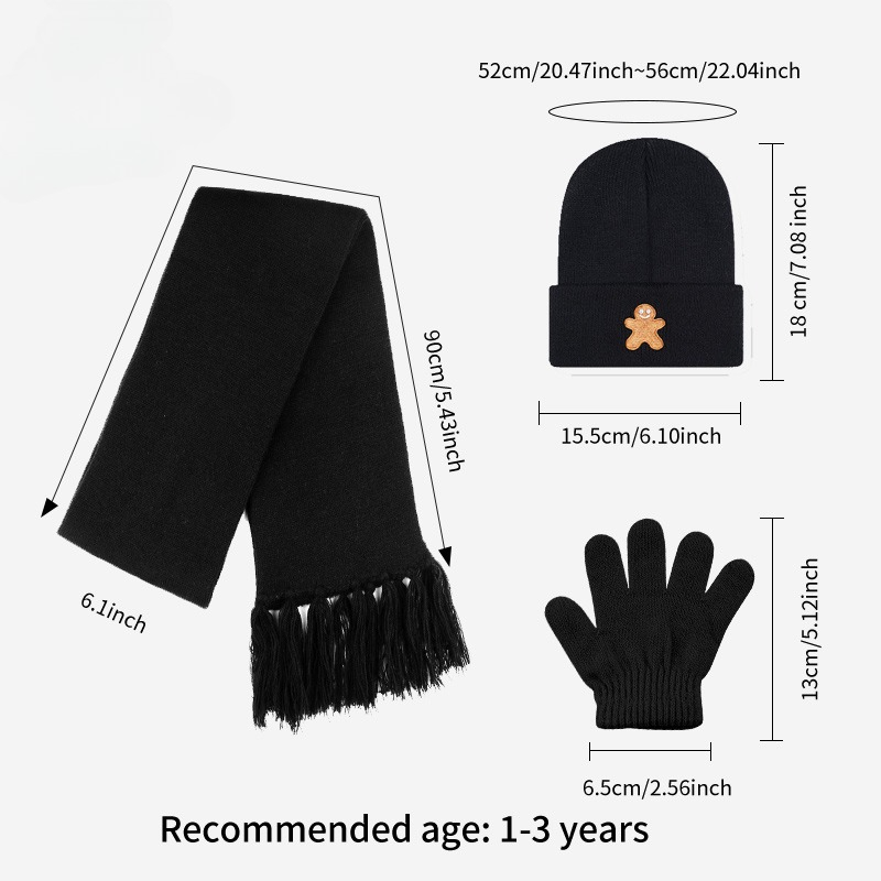 부드러운 니트 3종 세트 (모자, 목도리, 장갑) 1- - Men'S Fashion Gloves 리뷰 및 가격