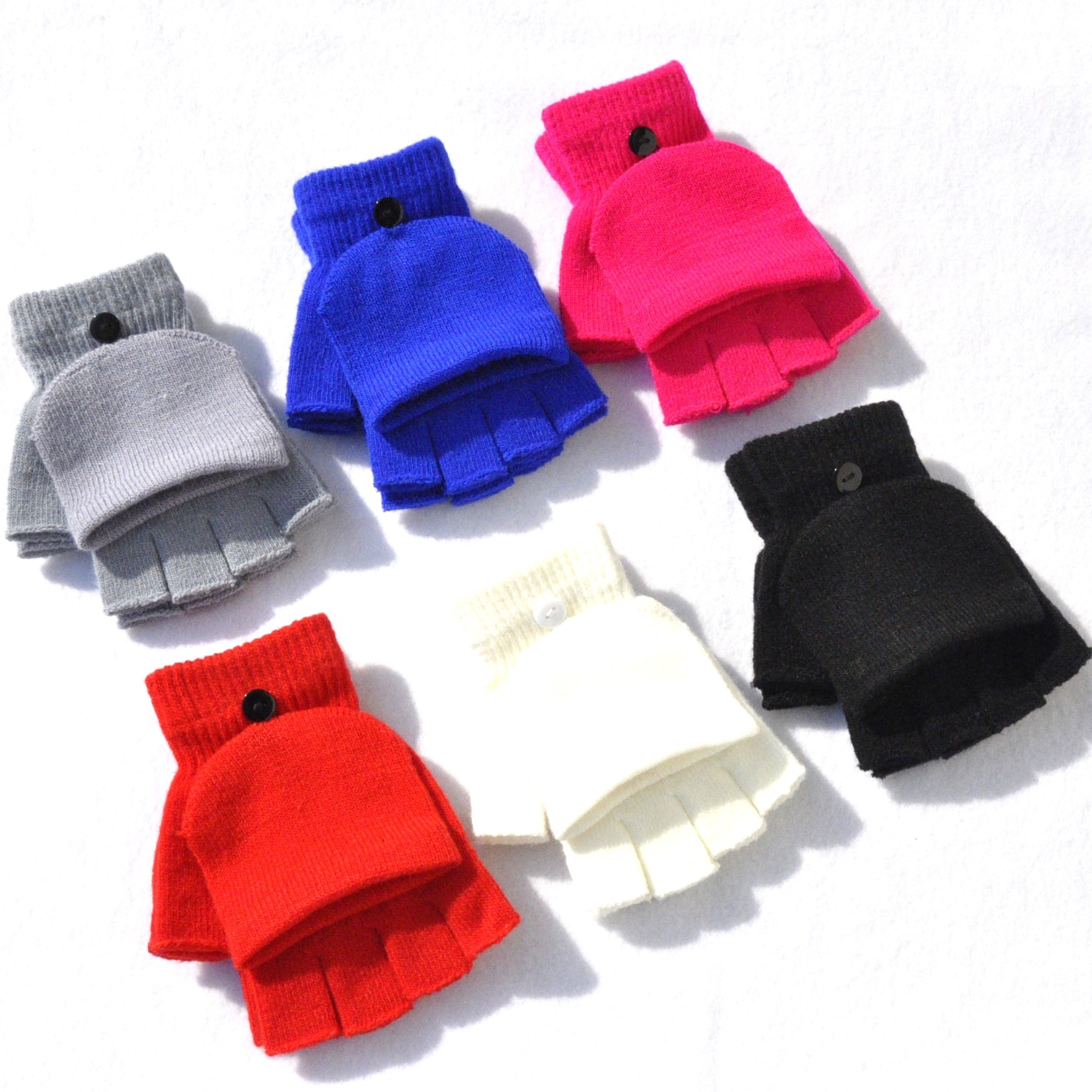 니트 플립 커버 반 손가락 장갑 겨울 여성 남성 학생  - Men'S Fashion Gloves 리뷰 및 가격