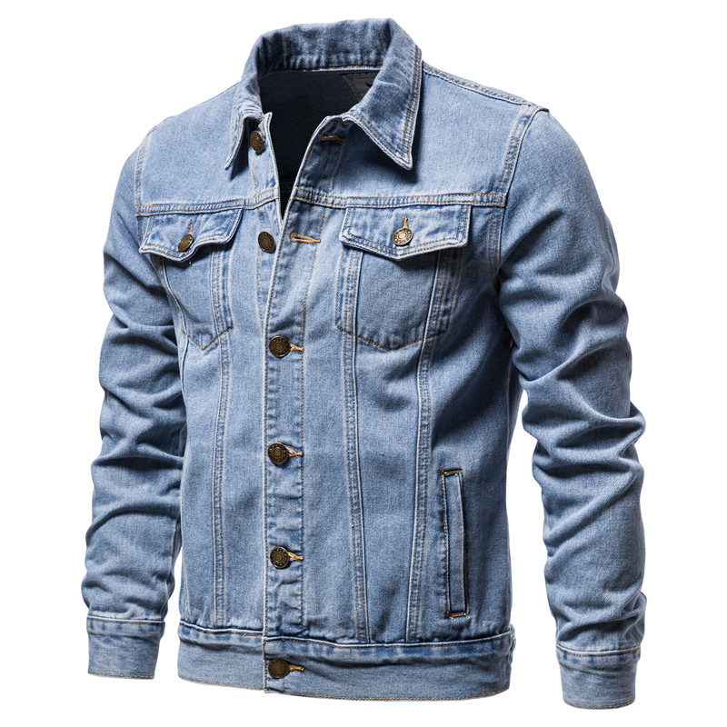2025 가을 남성 솔리드 데님 재킷 패션 오토바이 빈 - Men'S Fashion Jeans 2025 리뷰 및 가격