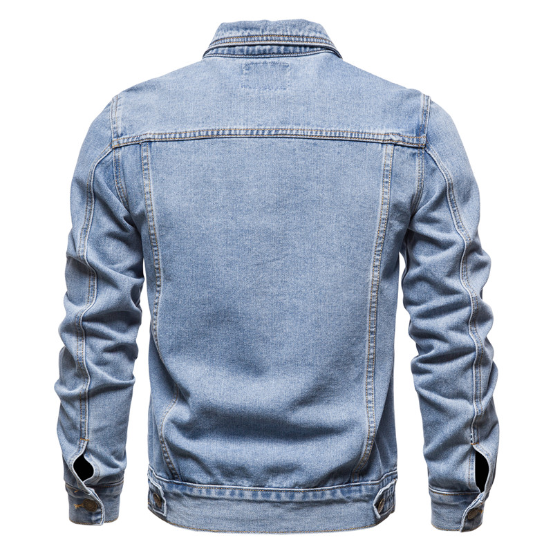 2025 가을 남성 솔리드 데님 재킷 패션 오토바이 빈 - Men'S Fashion Jeans 2025 리뷰 및 가격
